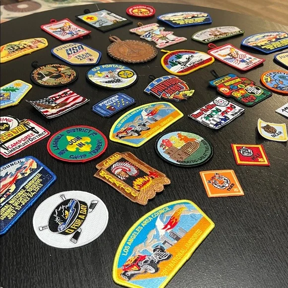 Lot of Boy Scouts of America Patches + Junior USA Shooting Team Patches